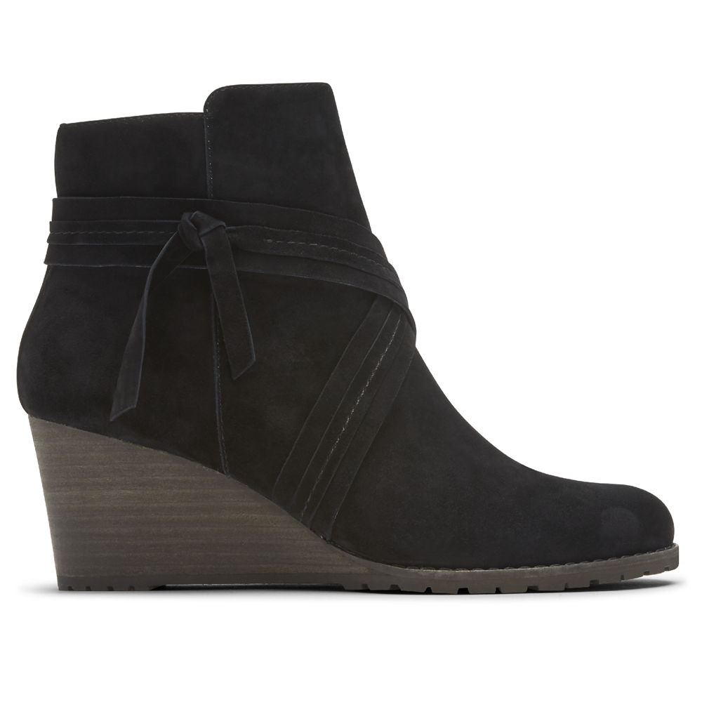 Botas Rockport Mujer Mexico - Hollis X-Strap Negros - AMXIQ2456